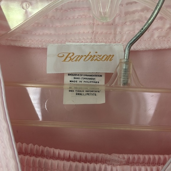 Barbizon Satin-Feel outside Soft Brushed Cotton Inside Pajamas Size Small - Picture 2 of 15